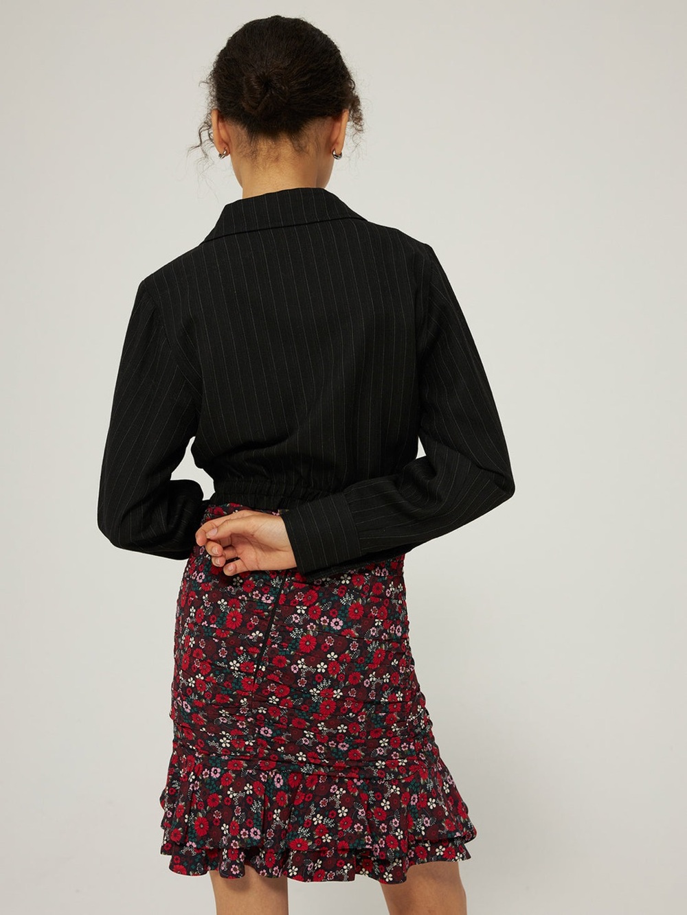 LES COYOTES DE PARIS Girls Red Floral Skirt Size 10 NWT - Picture 2 of 8